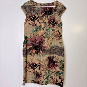 Dress Barn Floral Print Cap Sleeve Dress